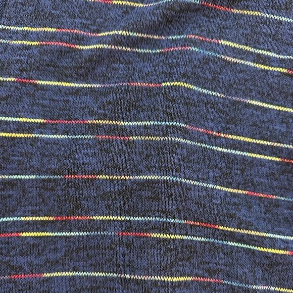 Torrid Open Lightweight Cardigan Blue Multi Rainbow Stripe Long Sleeve Sz 2 = 2X - Picture 5 of 9